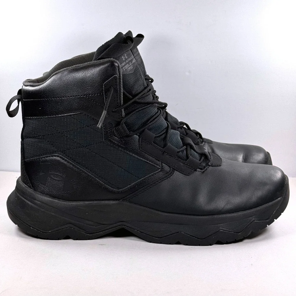 Under Armour Stellar G2 Tactical Boots Mens 12 Black Leather 3025578-001